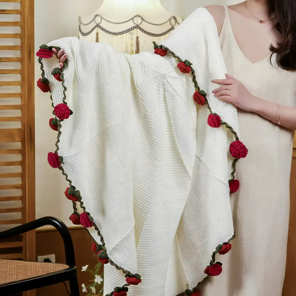 CrochetParkâ„¢ 1980 Rose Bouquet Blanket DIY kit