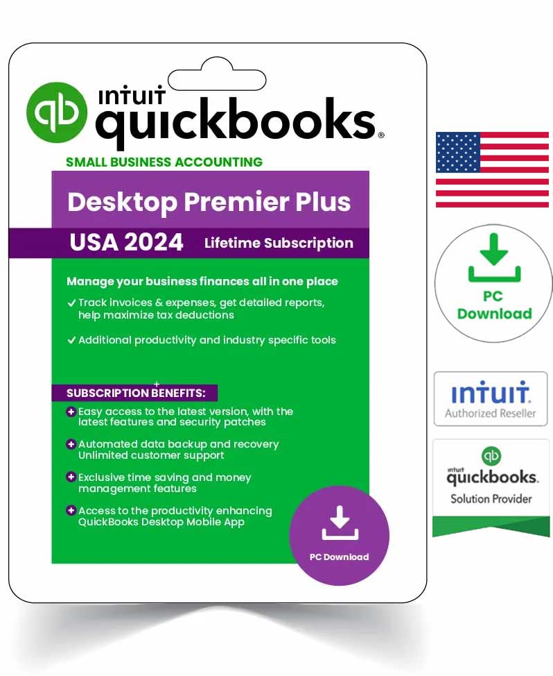 Intuit QuickBooks Desktop Premier 2024 Lifetime Activation