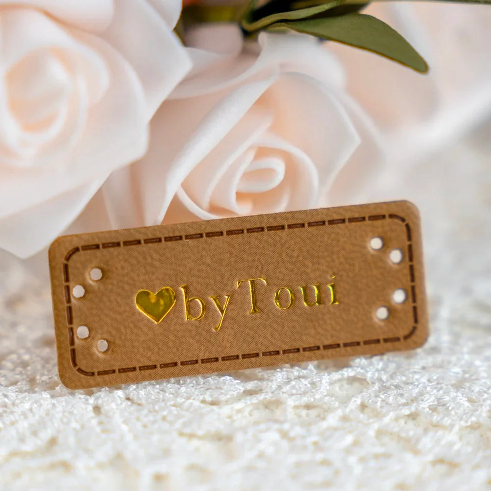 custom bag leather label