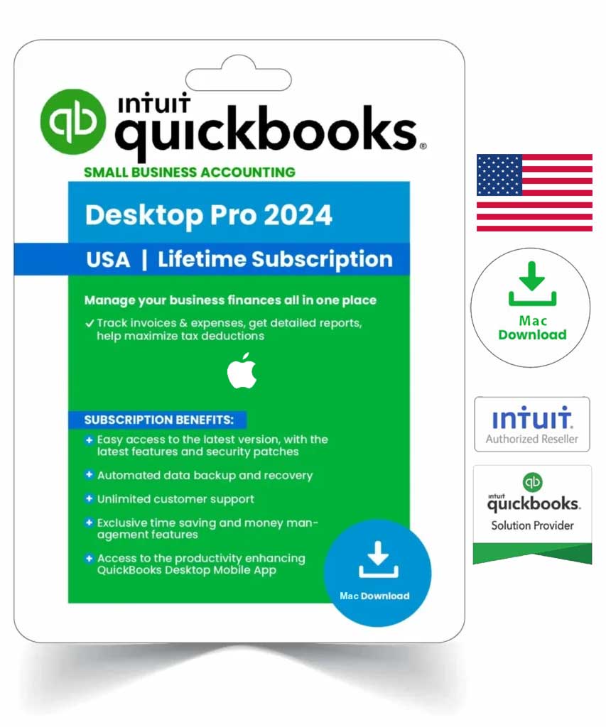 Intuit QuickBooks Desktop Pro 2024 Mac Lifetime Activation
