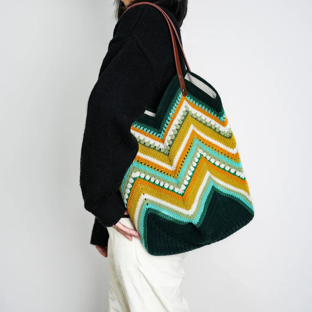 CrochetPark™ Wildflower Handmade Crochet Shoulder Bag(Finished Product)