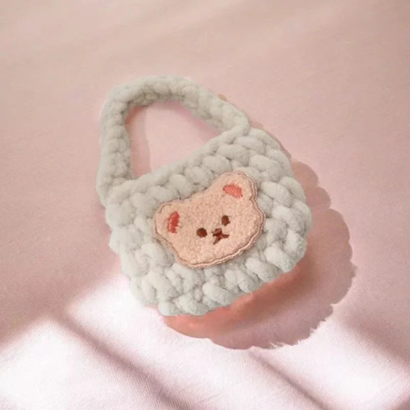 mini Plush bag for saving crochet(finished)