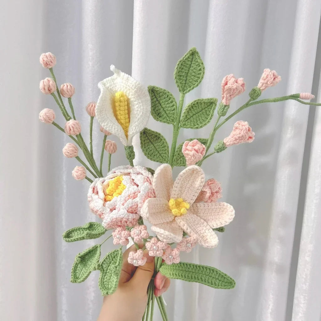 CrochetPark™ Peony Promise Handmade crochet flower(Finished )