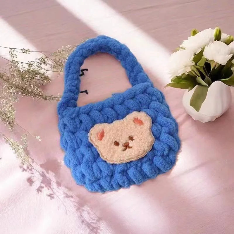 mini Plush bag for saving crochet(finished)