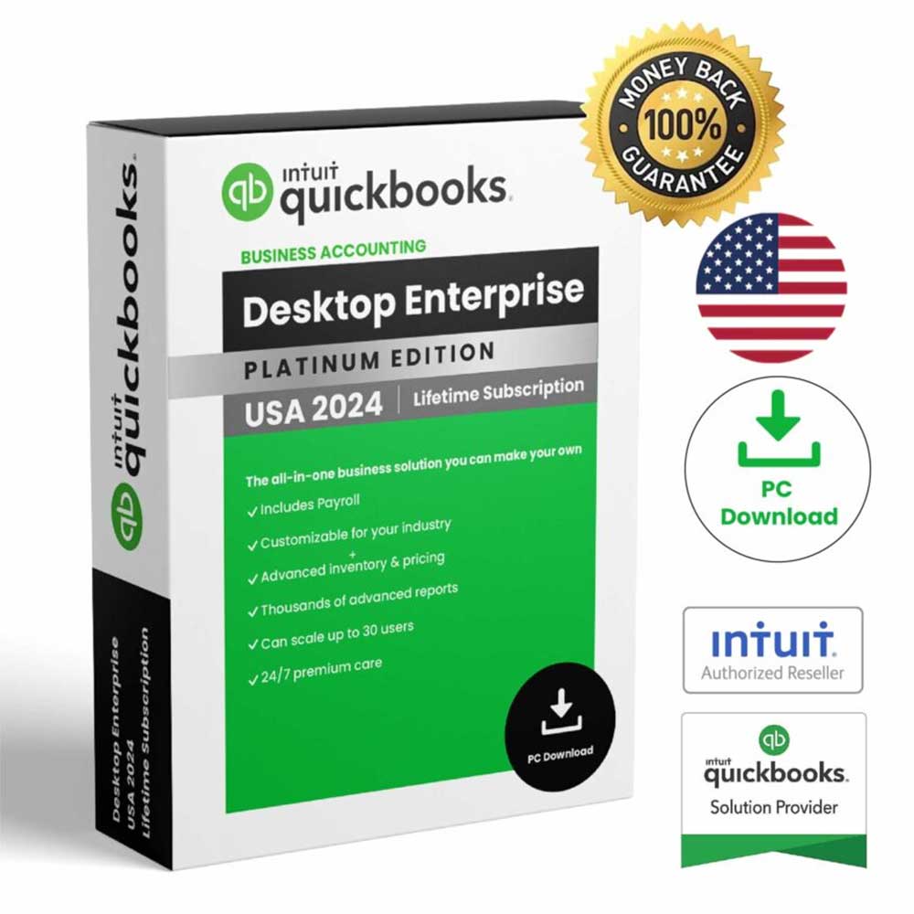 Intuit QuickBooks Desktop Enterprise 2024 Lifetime Software