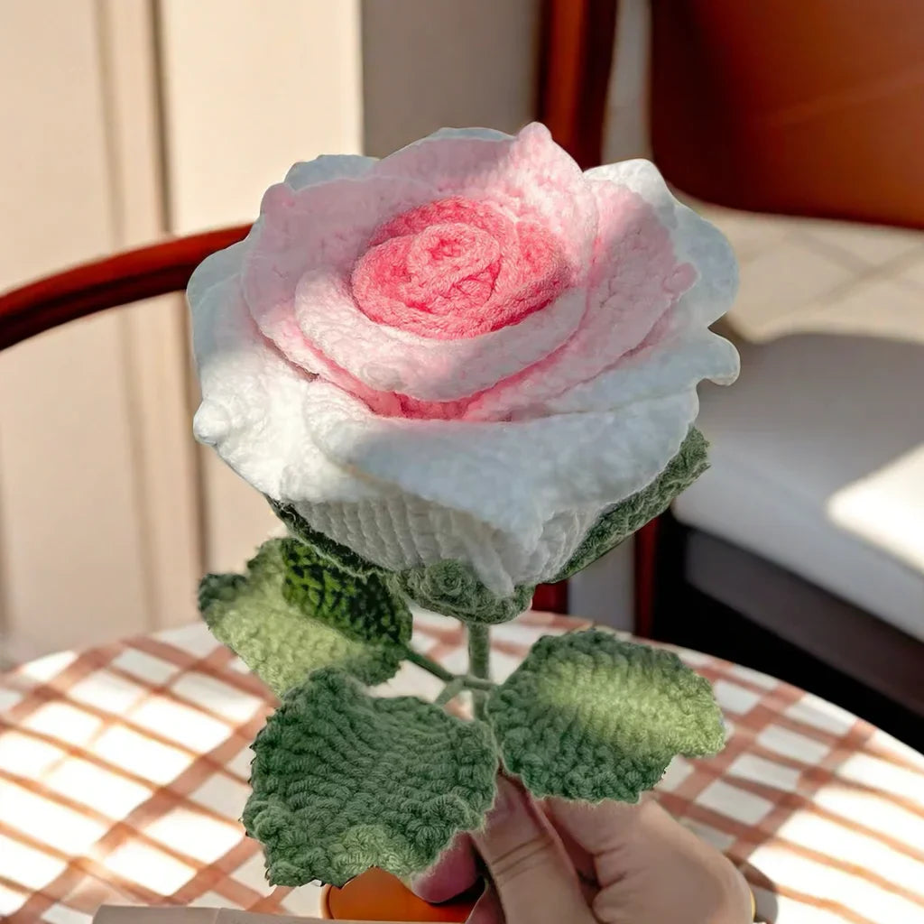 Handmade Crochet Thailand Rose(Finished Product)