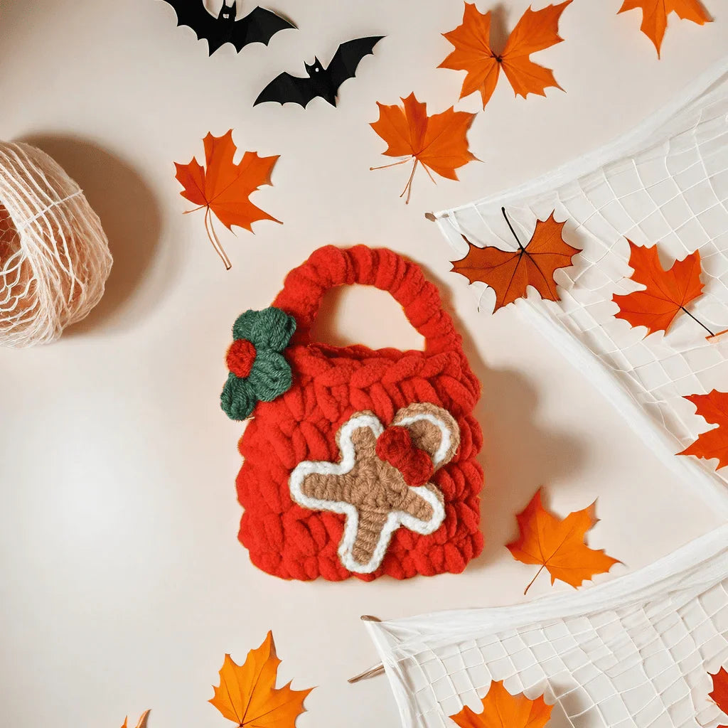 mini Plush bag for saving crochet(finished)
