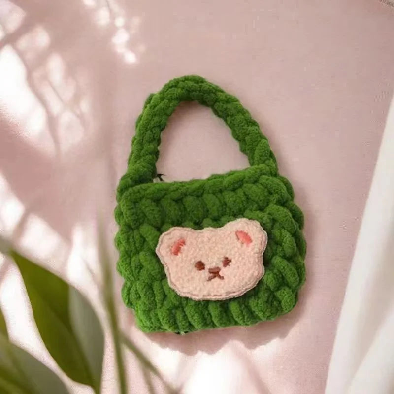 mini Plush bag for saving crochet(finished)