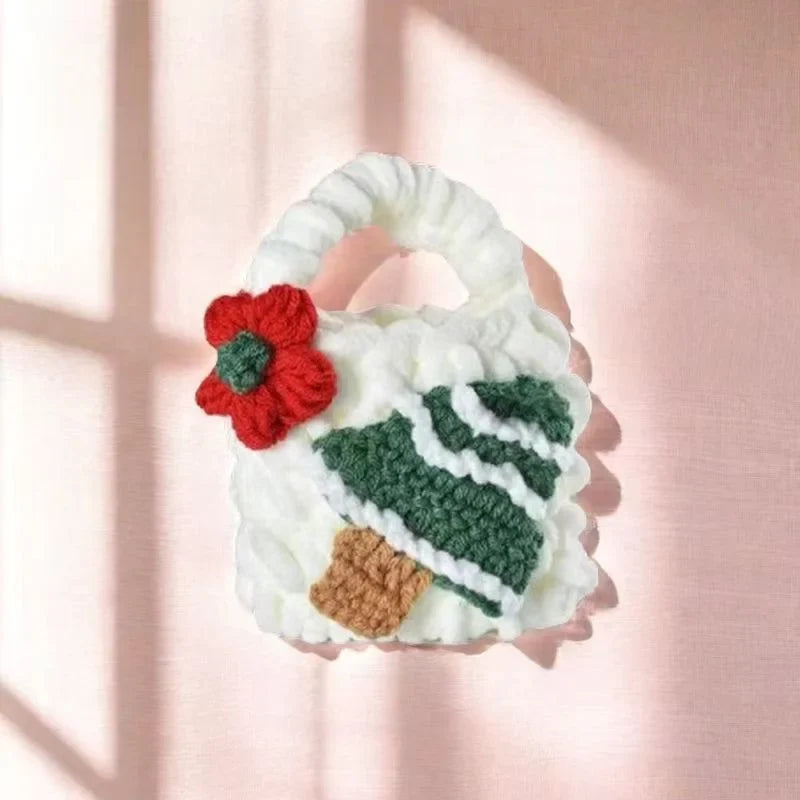 mini Plush bag for saving crochet(finished)
