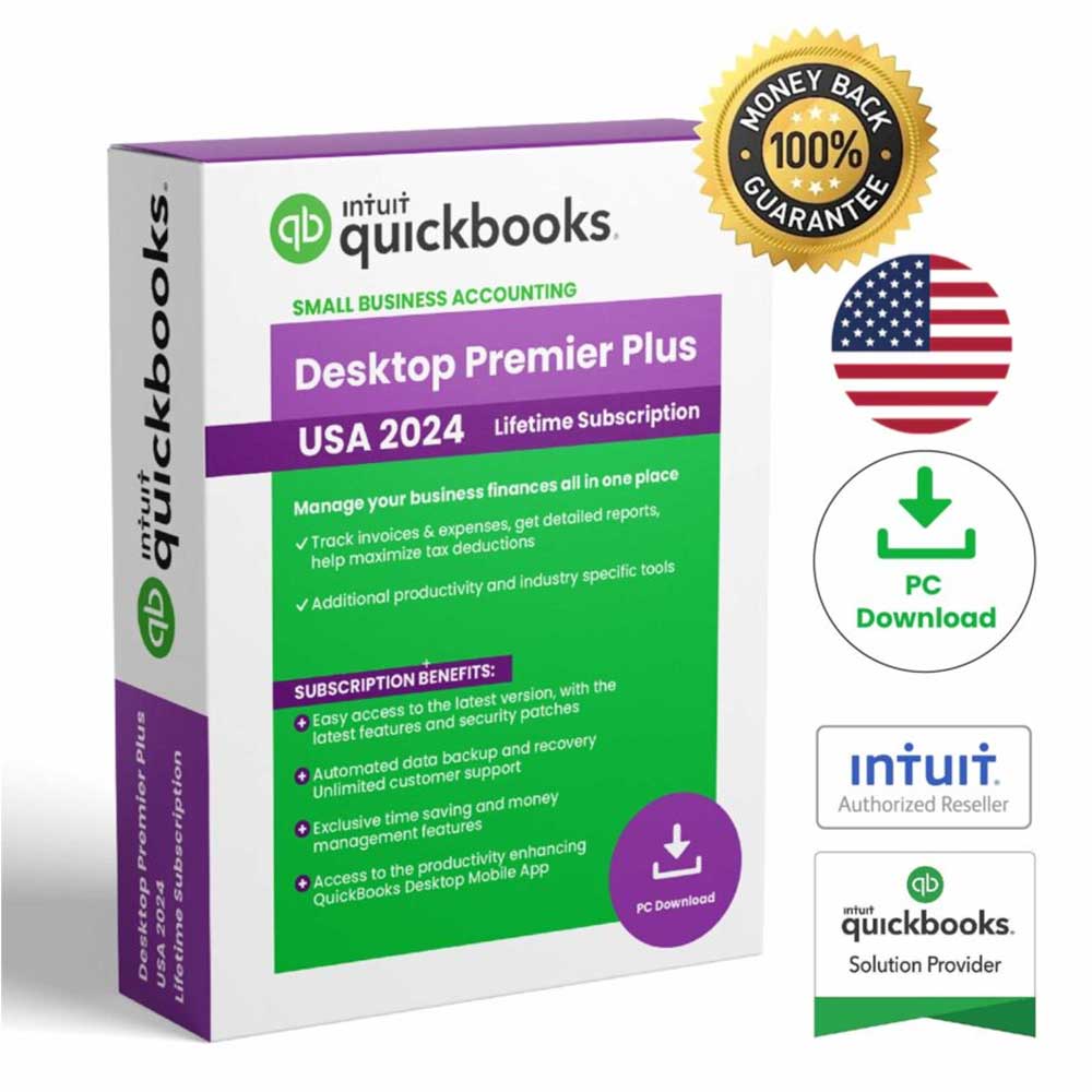Intuit QuickBooks Desktop Premier 2024 Lifetime Software