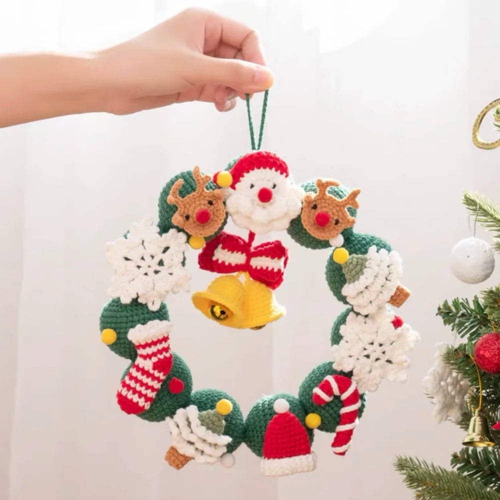CrochetPark™ crocheted Christmas Wreaths Diy Kit