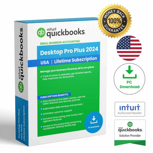 Intuit QuickBooks Desktop Pro Plus 2024 Lifetime Software